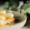 mise en bouche sucré, entremets de fruits de saison -