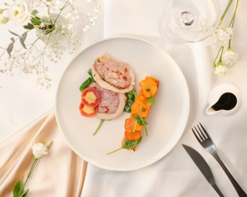 Repas de mariage servi à l’assiette par Bokita traiteur